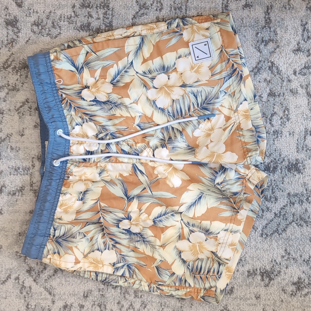 American Eagle Floral Swimtrunks Size Small